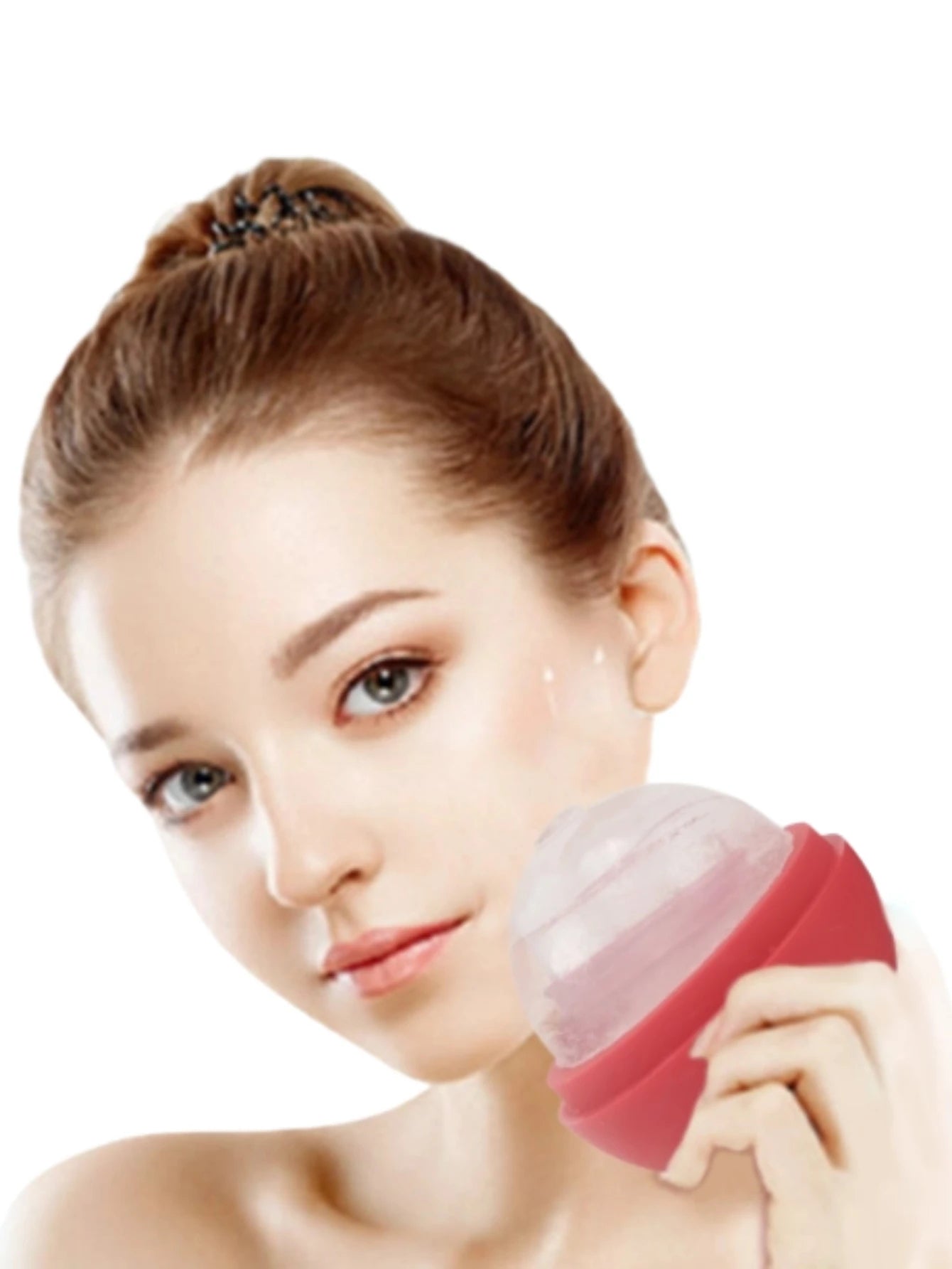 Lavender Ice Globe Face Roller – Floral Cold Therapy Skincare Tool