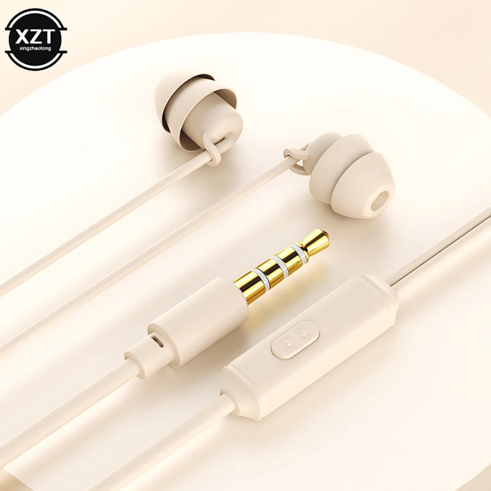 Wired In-Ear Earphones with Mic – 3.5mm Noise Isolating Earbuds for iPhone & Android