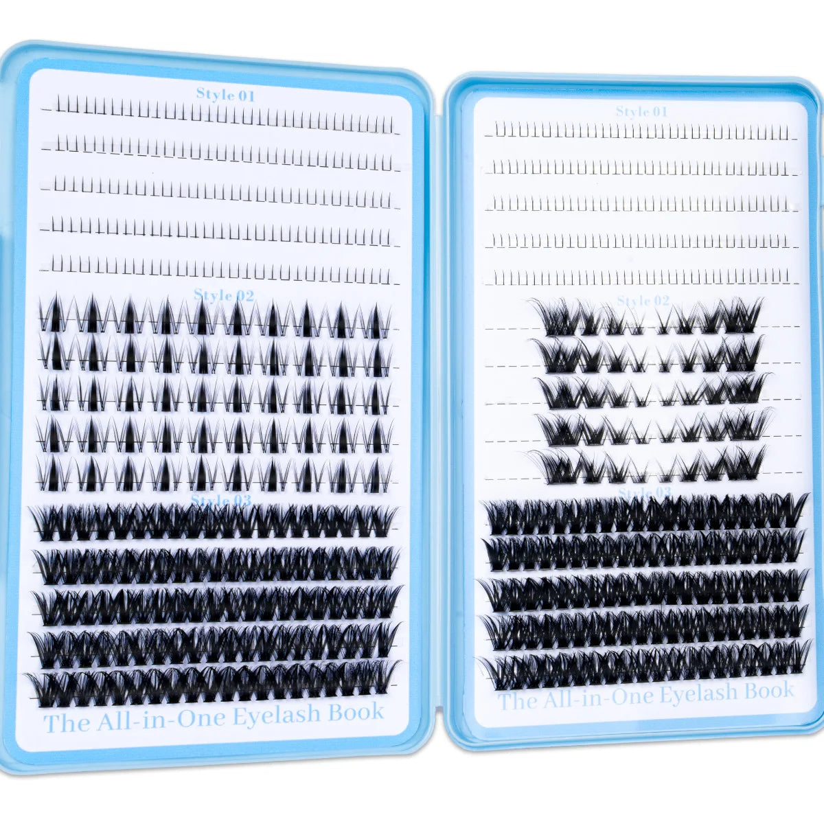 Cluster Lashes Book – DIY Individual Lash Extensions Kit with Tweezers
