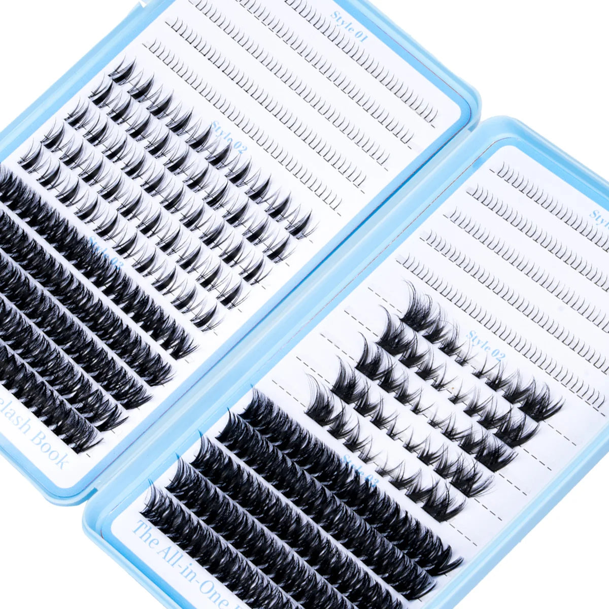 Cluster Lashes Book – DIY Individual Lash Extensions Kit with Tweezers