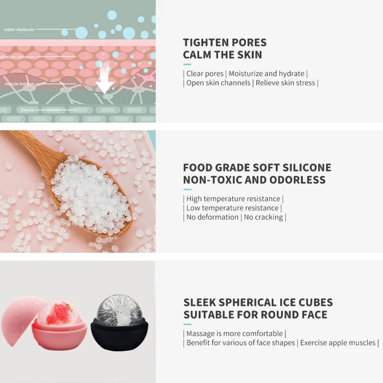 Lavender Ice Globe Face Roller – Floral Cold Therapy Skincare Tool