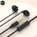 Wired In-Ear Earphones with Mic – 3.5mm Noise Isolating Earbuds for iPhone & Android
