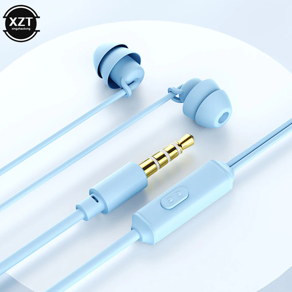 Wired In-Ear Earphones with Mic – 3.5mm Noise Isolating Earbuds for iPhone & Android