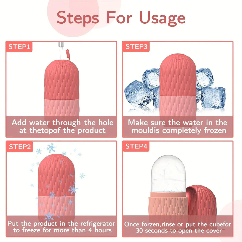 Ice Globe Face Roller – Silicone Cold Therapy Skincare Tool