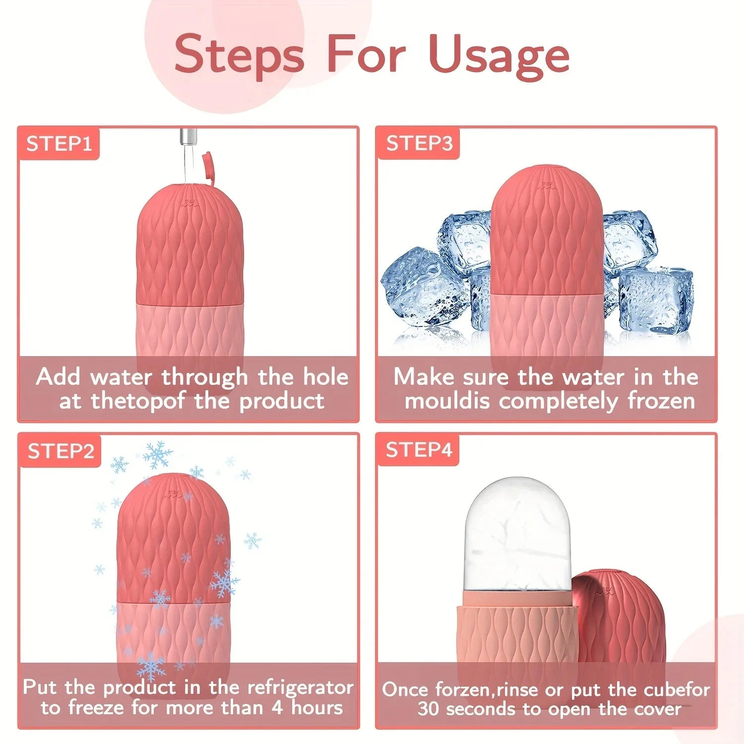 Ice Globe Face Roller – Silicone Cold Therapy Skincare Tool