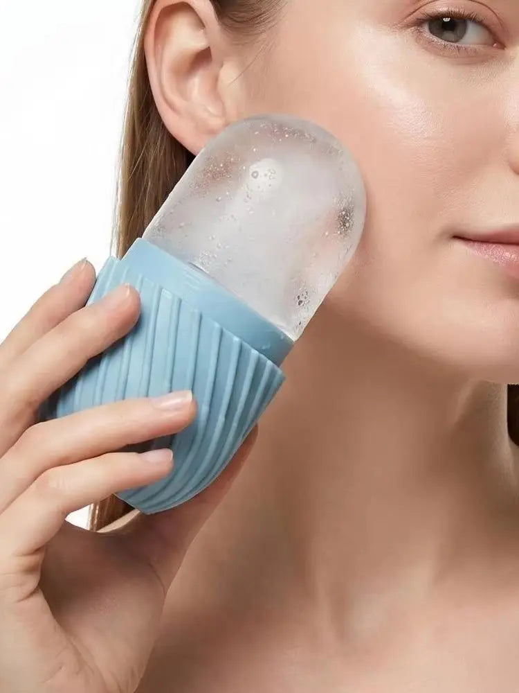 Ice Globe Face Massager – Silicone Cold Therapy Tool for Glowing Skin