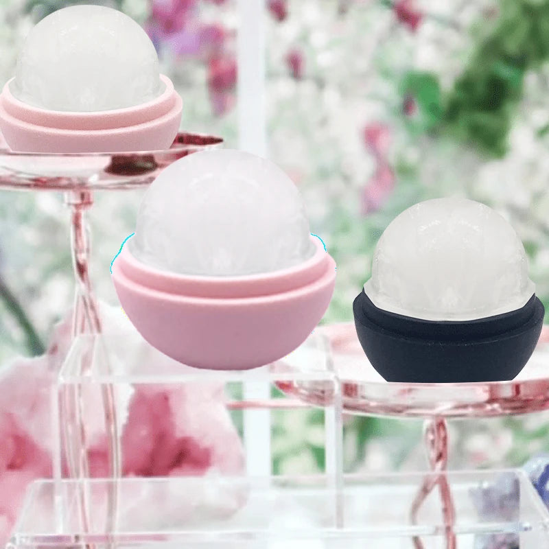 Lavender Ice Globe Face Roller – Floral Cold Therapy Skincare Tool