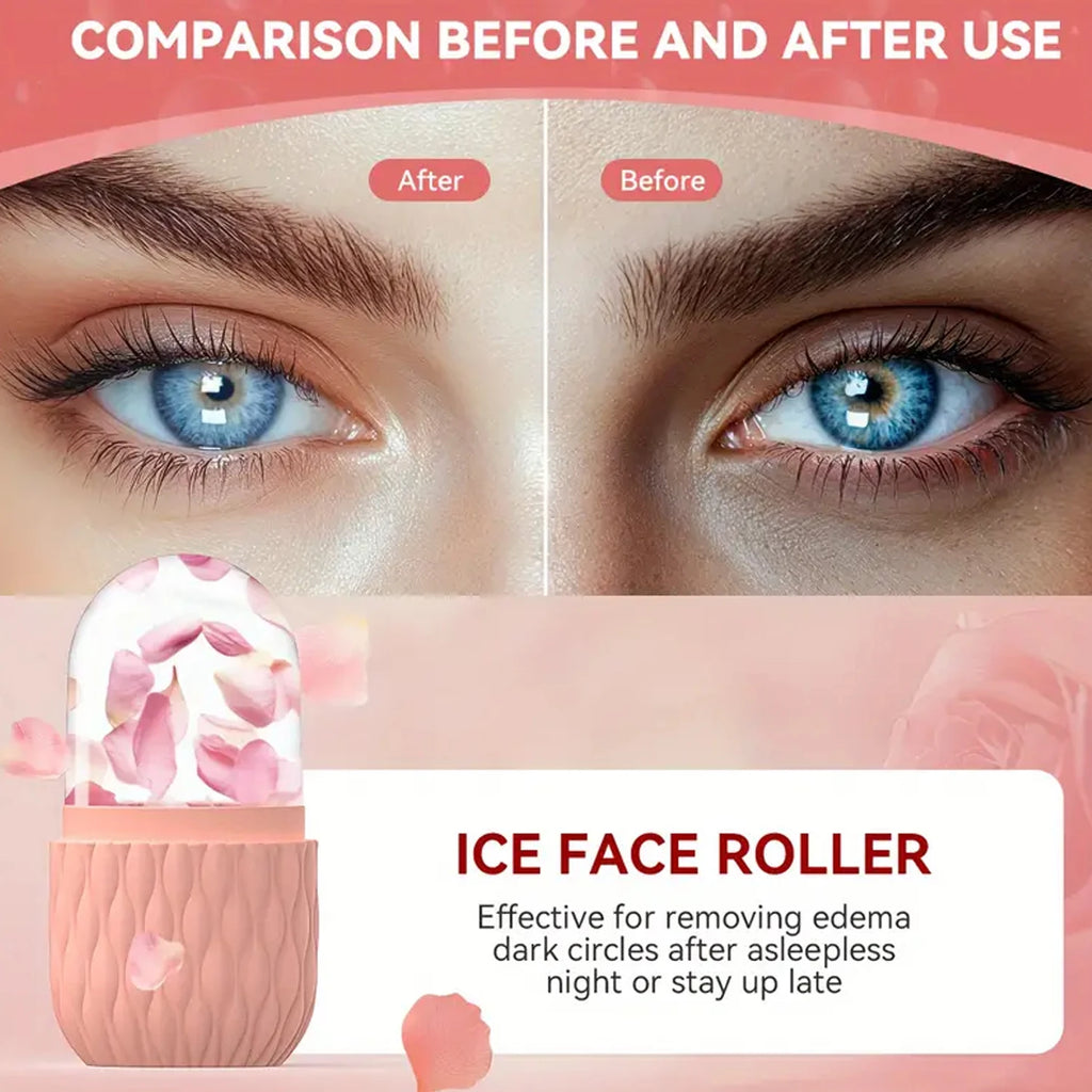 Ice Globe Face Roller – Silicone Cold Therapy Skincare Tool