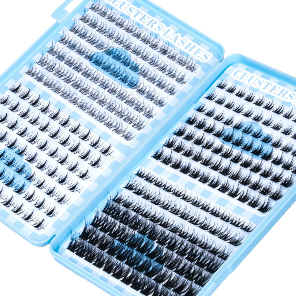 Cluster Lashes Book – DIY Individual Lash Extensions Kit with Tweezers
