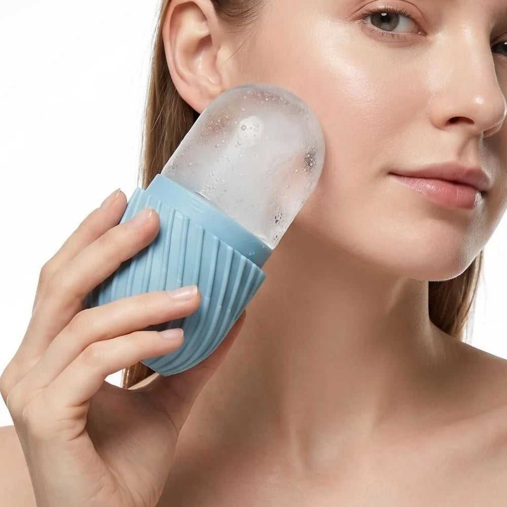Ice Globe Face Massager – Silicone Cold Therapy Tool for Glowing Skin