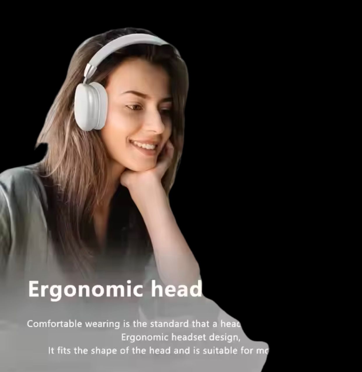 P9 Pro Max – Wireless Over‑Ear Headphones with Active Noise Cancellation